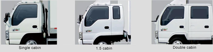 Isuzu M100 4X2 Single Row Cabin Light Duty Cargo Van Truck with 4kh Engine