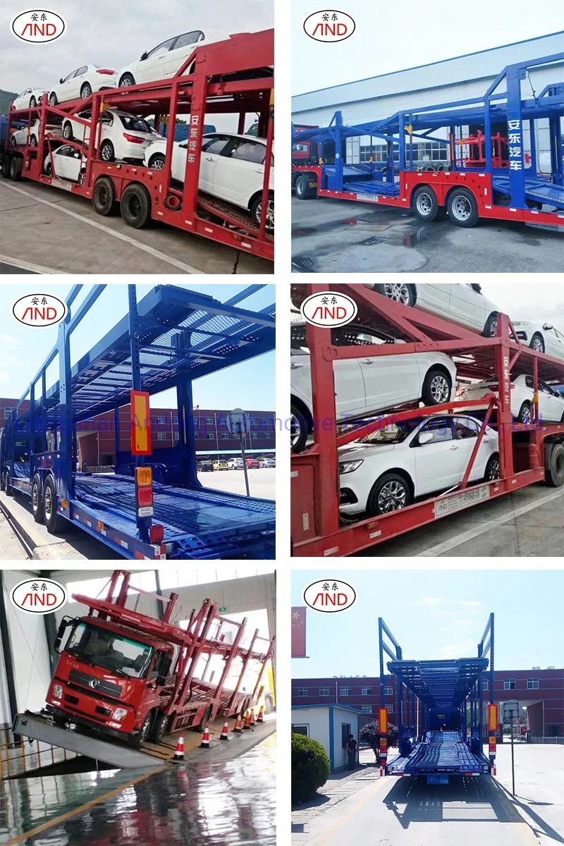 3 Axles 60 T Timber Transport Semi Trailer Side Wall Drop Deck with Column Cargo Trailer