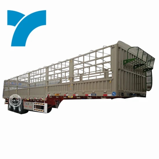 3 Axles 50tons Sidewall Detachable Flatbed Transport Container Truck Semi Trailer
