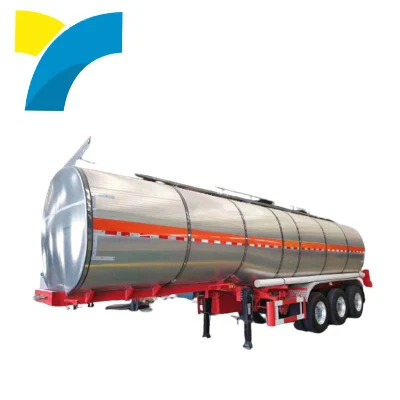Sunflower Oil Food Liquid Alcohol Juice Water 45, 000 Litres Aluminum Oil Tanker Fuel Tank Semi Trailer with 4 Inch Manhole Cover