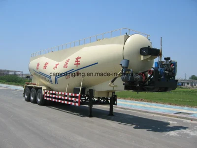 Semi-Trailer Bulk Cement Truck Tanker  for  Carrying  Cement 3axle